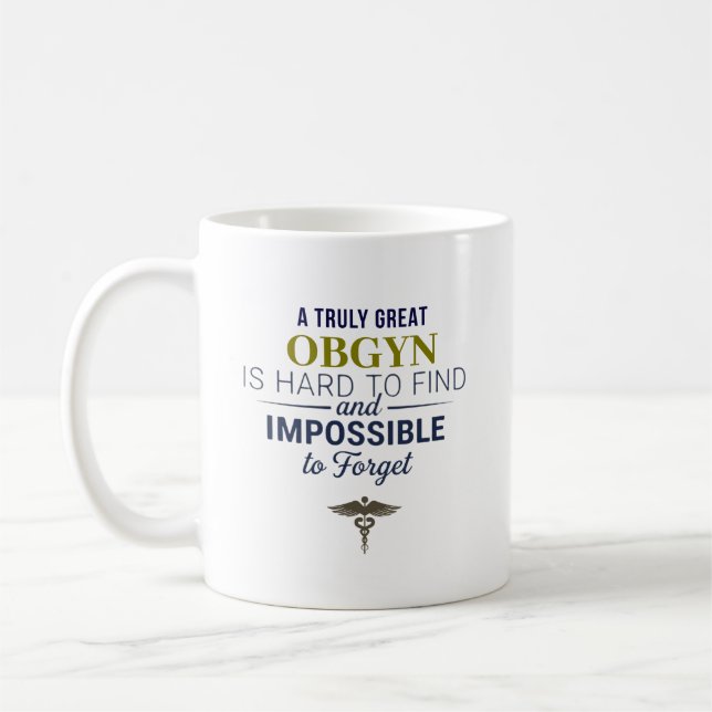 Personalized Great OBGYN Quote Coffee Mug (Left)