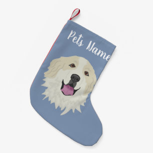 Personalized Great Pyrenees-Badger Markings  Small Christmas Stocking