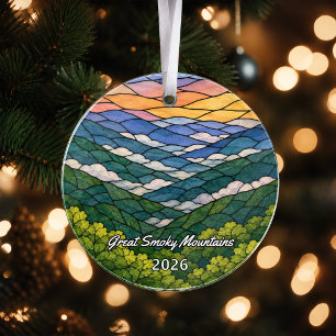 Personalized Great Smoky Mountains Acrylic Ornamen Ornament