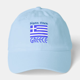 Personalized Greece Flag Trucker Hat