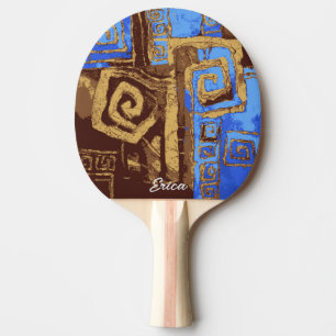 Personalized Greece Gift Ping Pong Paddle