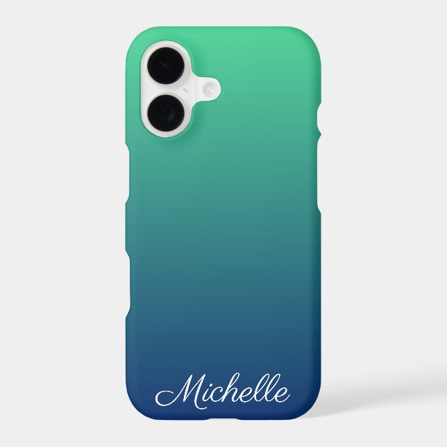 Personalized green and blue ombre (Back)