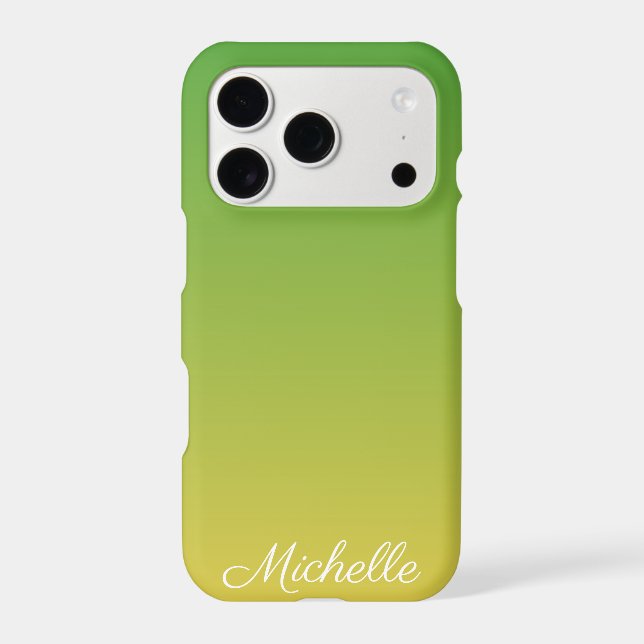 Personalized green and yellow ombre (Back)