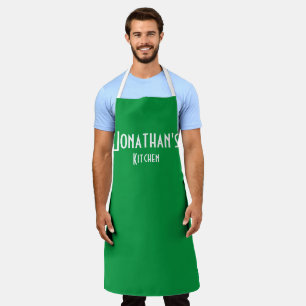 Personalized Green Apron