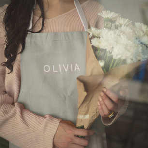 Personalized Green Ash Colour Custom   Elegant  Apron