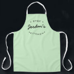 Personalized Green Black Chef's Kitchen Apron<br><div class="desc">Step into the kitchen with style and functionality! Our personalized green and black chef's kitchen apron is the perfect blend of fashion and practicality. Crafted for culinary enthusiasts, this apron not only shields your attire but also adds a touch of personality to your cooking space. The vibrant green colour, coupled...</div>