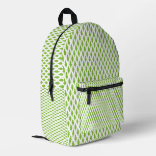 Personalized Green Botanical Pattern Backpack