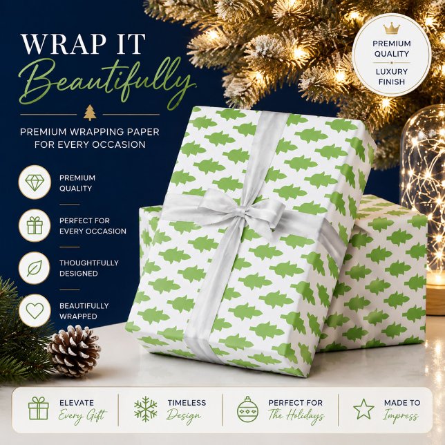 Personalized Green Botanical Wrapping Paper (Creator Uploaded)