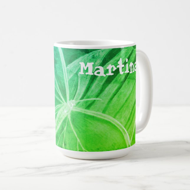 Personalized Green Butterfly Coffee mug (Front Right)