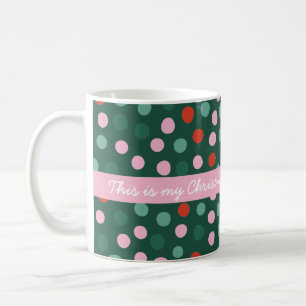 Personalized Green Christmas Template Mug