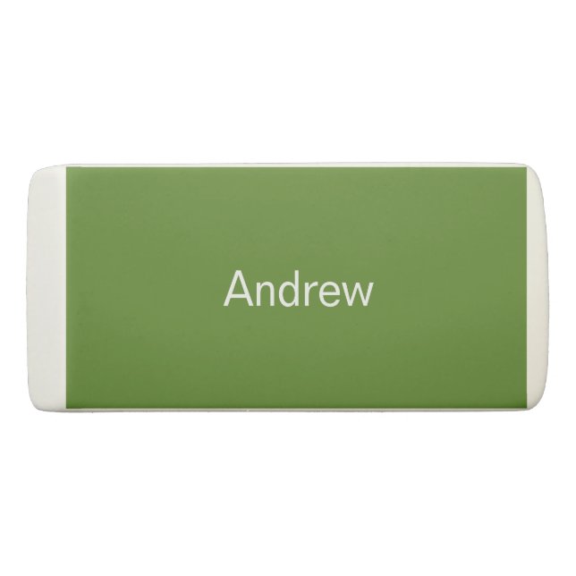 Personalized Green Eraser (Front)