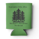 Personalized Green Fir Trees Bachelor Weekend 