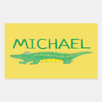 Personalized Green Gator Alligator Crocodile Croc
