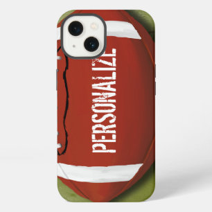 Personalized Green Grunge Football iPhone 13 Case