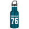 Personalized green metal sports water bottle