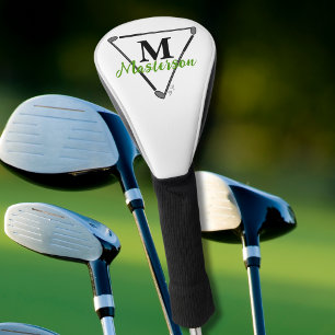 Personalized Green Monogram/Name Unique Golf Clubs Head Cover