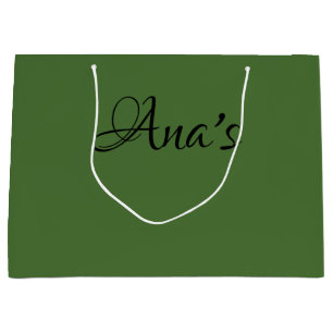 Personalized, Green no.4, gift bag