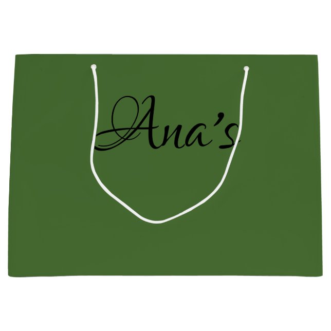 Personalized, Green no.4, gift bag (Front)