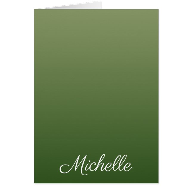 Personalized green ombre (Front)