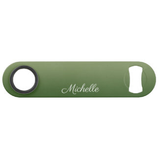 Personalized green ombre bar key