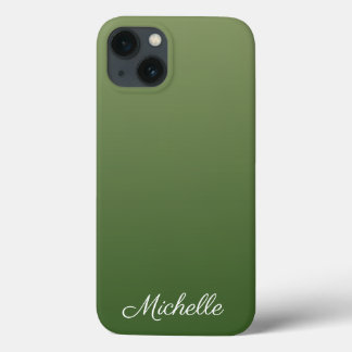 Personalized green ombre Case-Mate iPhone case