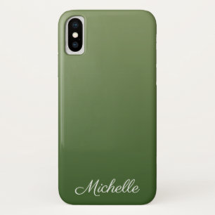 Personalized green ombre Case-Mate iPhone case
