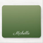 Personalized green ombre mouse pad<br><div class="desc">Personalized green ombre</div>