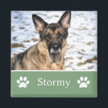 Personalized  Green Pet Photo Magnet<br><div class="desc">Personalized Green Pet Photo Magnet.</div>