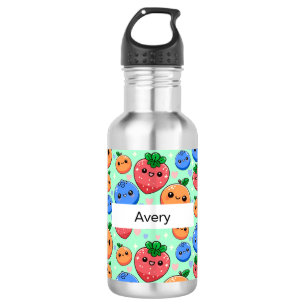 Personalized Green Smiling Fruit 532 Ml Water Bottle
