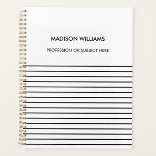 Personalized Green Spiral Notebook Planner