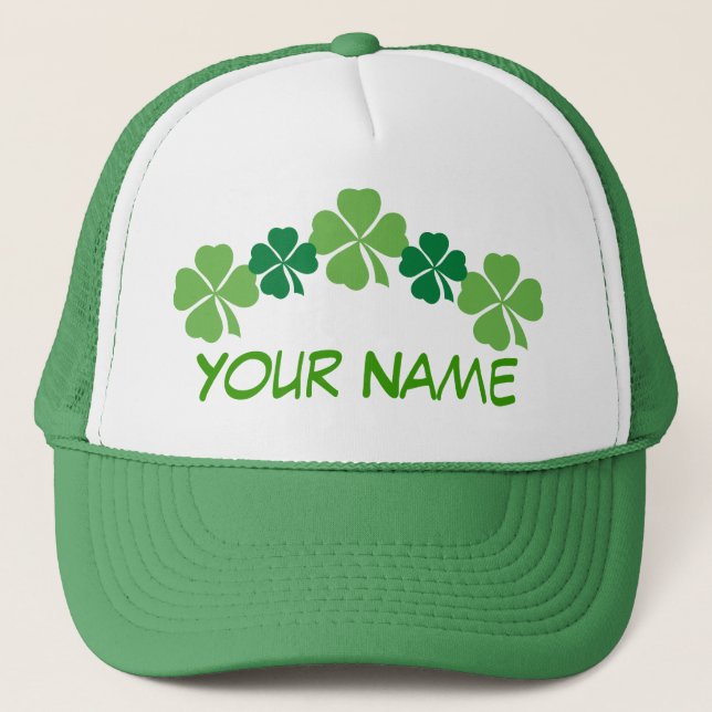 Personalized Green St Patricks Day Hat (Front)