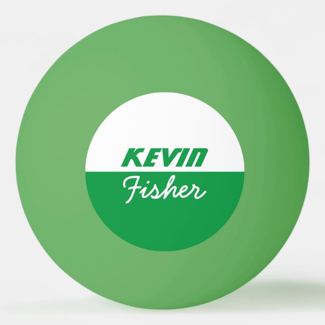 personalized green table-tennis-ball ping pong ball (Front)