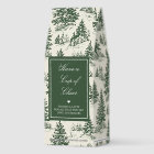 Personalized Green Toile Christmas Gift for Friend
