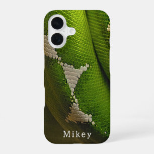 Personalized Green Tree Snake Sturdy iPhone Case