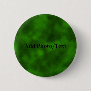 Personalized Green Velvet Add Your Photo or Text 2 Inch Round Button