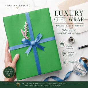 Personalized Green Wrapping Paper