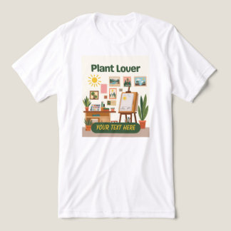 Personalized Greenery & Creative Workspace Design Tri-Blend Shirt