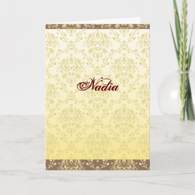 Personalized Greeting Card (Front)