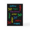 Personalized Greeting Card 30th Birthday, Black