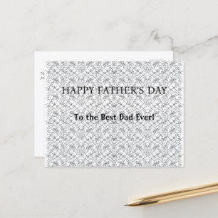 Personalized Greeting for Dad, Grandpa, or Husband Holiday Postcard