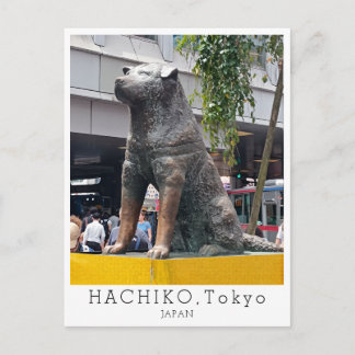 Personalized, Greetings from TOKYO, Hachiko, Japan Postcard