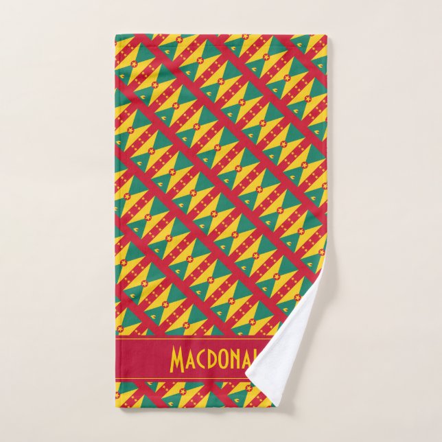Personalized GRENADA CARRIACOU Hand Towel (Hand Towel)