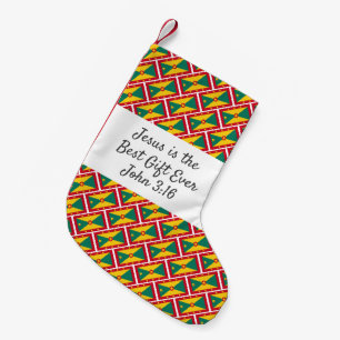 Personalized GRENADA FLAG Small Christmas Stocking