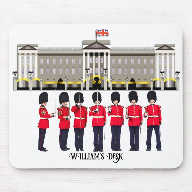 Personalized Grenadier Guards on Parade Mouse Mat (Front)
