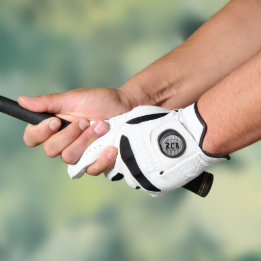 Personalized Grey Barn Wood Golf Glove