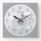 Personalized Grey Dot Elephant Nursery Baby Clock