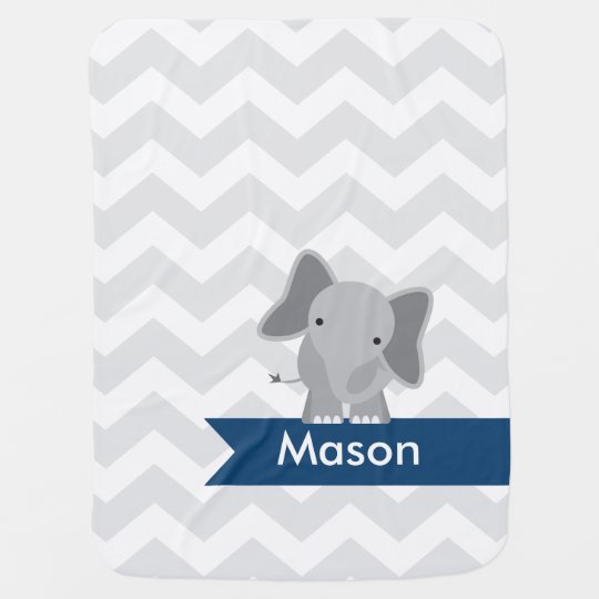 personalized elephant blanket