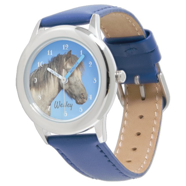 Personalized Grey Pony Watch (Angled)