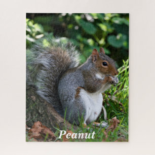 Personalized Grey Squirrel  Jigsaw Puzzle