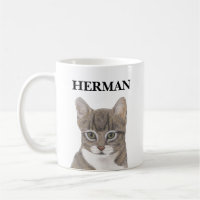 Personalized Grey Tabby Cat